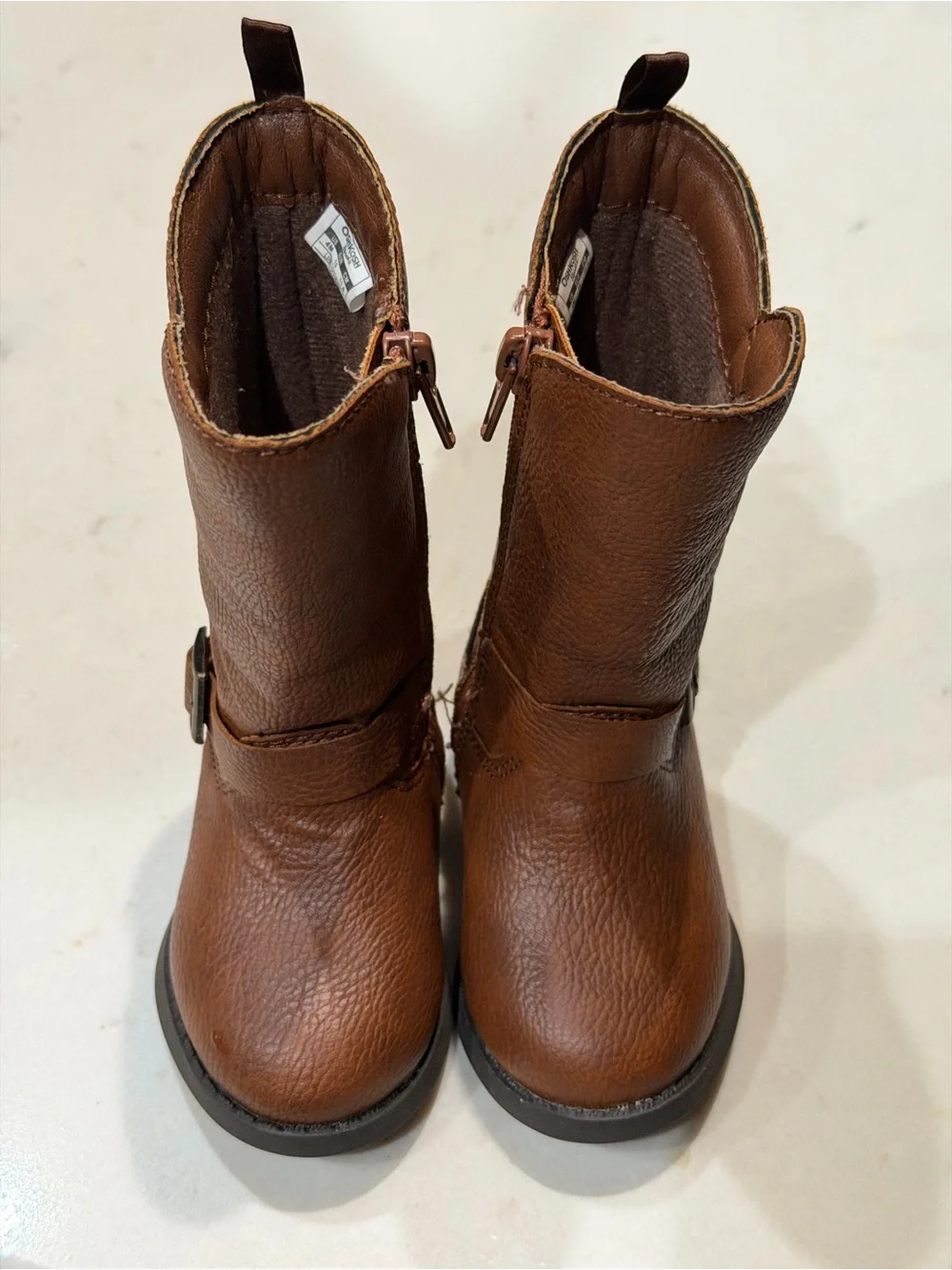 OshKosh B'gosh Tan Brown Kids' Pull-Tab Boots
